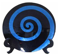 round dish with stand