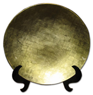 round dish with stand
