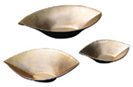 set of 3 leaf bowls