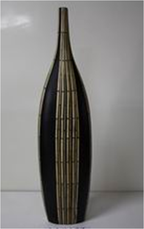 vase with incrusted bamboo
