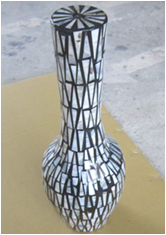 Lacquer flower  vase