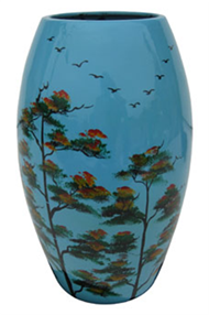 Lacquer Flower Vase 