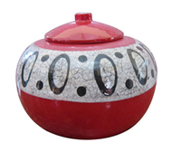 pot with eggshell inlay