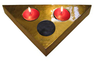 triangular candle holder