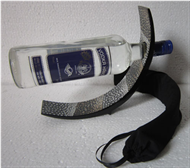 wine botlle holder with fabric sock