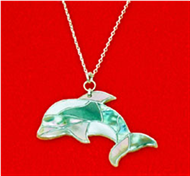 Colorful dolphin necklace