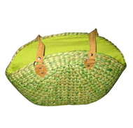 Vietnam Water hyacinth bag with leatherete handles