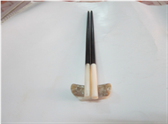 wooden chopsticks with MOP inlayed