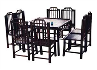 set of dining table & 8 chairs