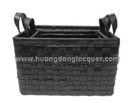 Set of 2 rubber baskets for gardening