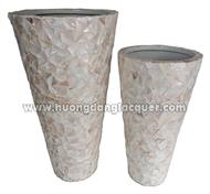 set of 2 warping mop vases