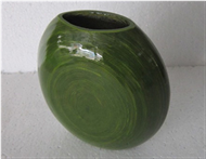 spun bamboo vase