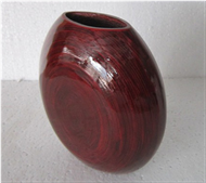 spun bamboo vase