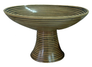 bamboo bowl with high base