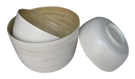 set of 3 bamboo bowls