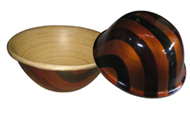 set of 2 bamboo bowls