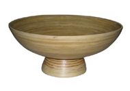 bamboo bowl with high base