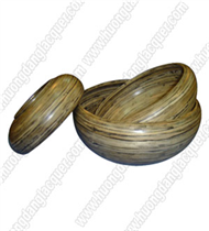 set of 3 bamboo bowls