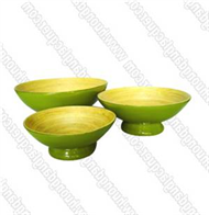 set of 3 bamboo bowls