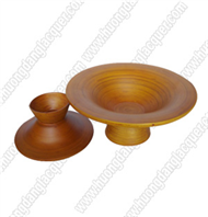 set of 2 bamboo bowls