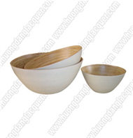 set of 3 bamboo bowls