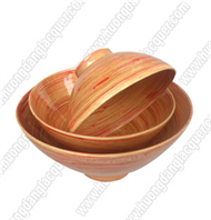 set of 3 bamboo bowls