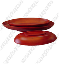 set of 3 bamboo boat bowls