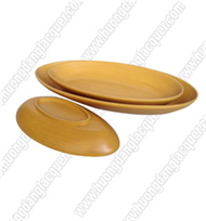 set of 3 bamboo boat bowls