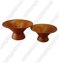 set of 2 bamboo bowls