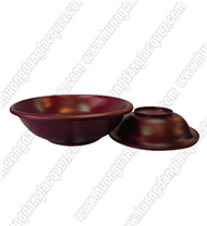 set of 2 bamboo bowls