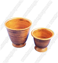 set of 2 bamboo bowls