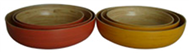 set of 3 bamboo bowl