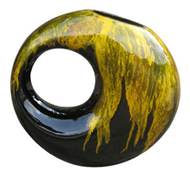 moon lacquer vase