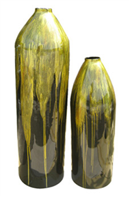 set of 2 bomb vases