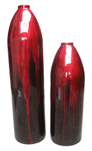 set of 2 bomb vases