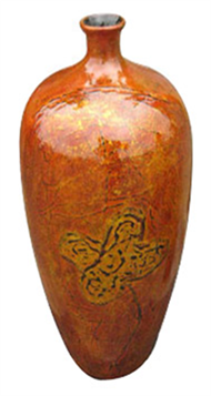 Lacquer vase