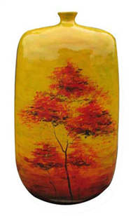 Lacquer vase